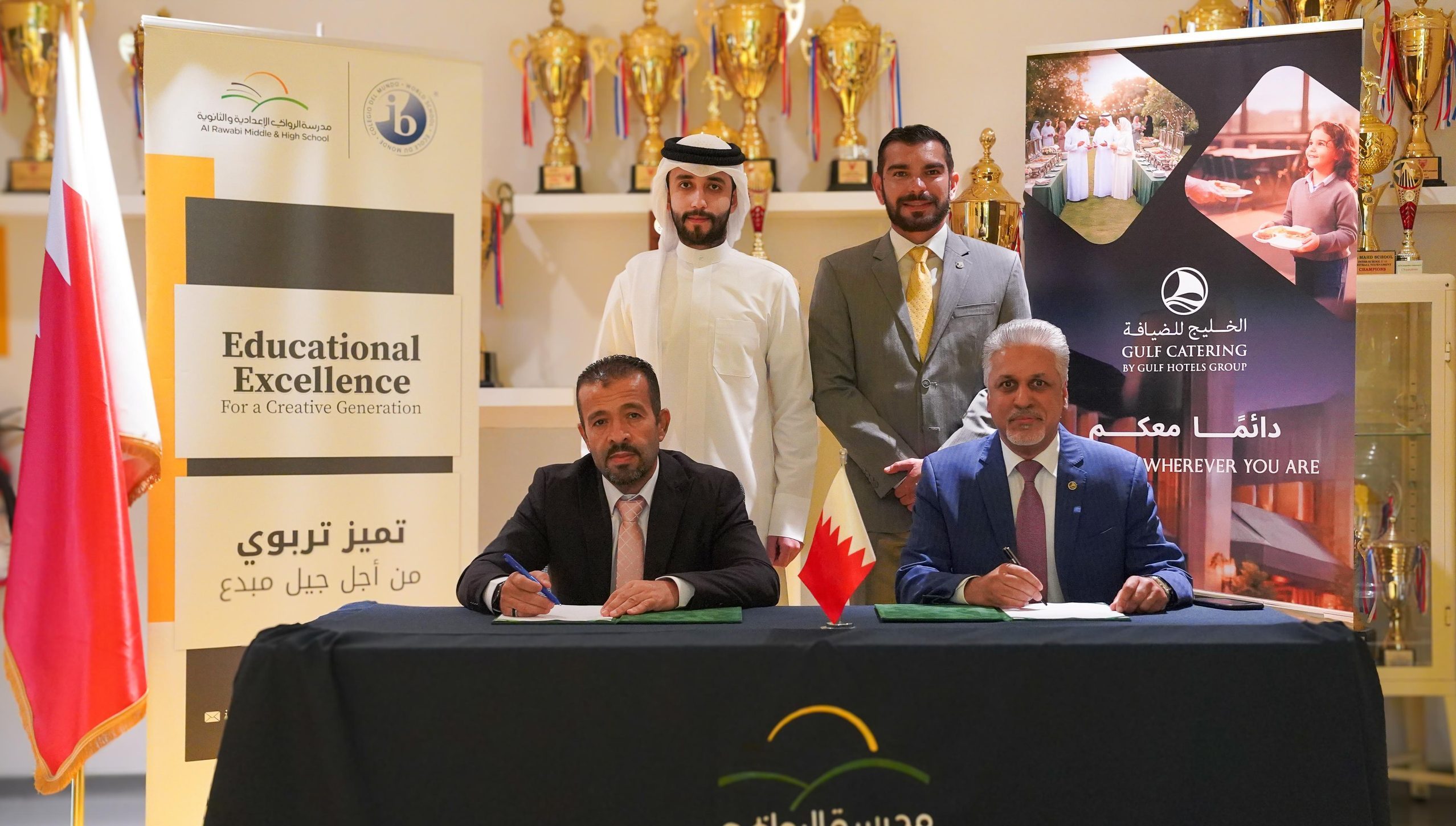 Signing with Al Rawabi School